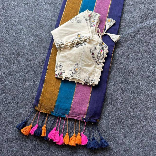 Blousewala mal cotton Sarees wholesale online shopping